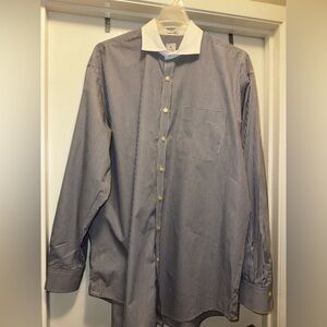 Used Peter Millar Men's Black and White Shirt